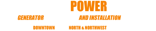 Northshore Power Electric banner advertising generator services